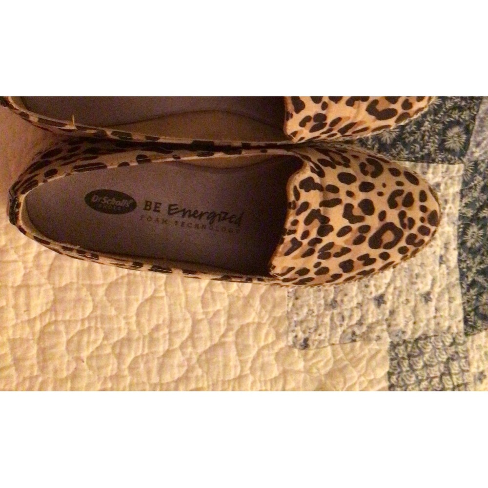 Leopard skin looking shoes